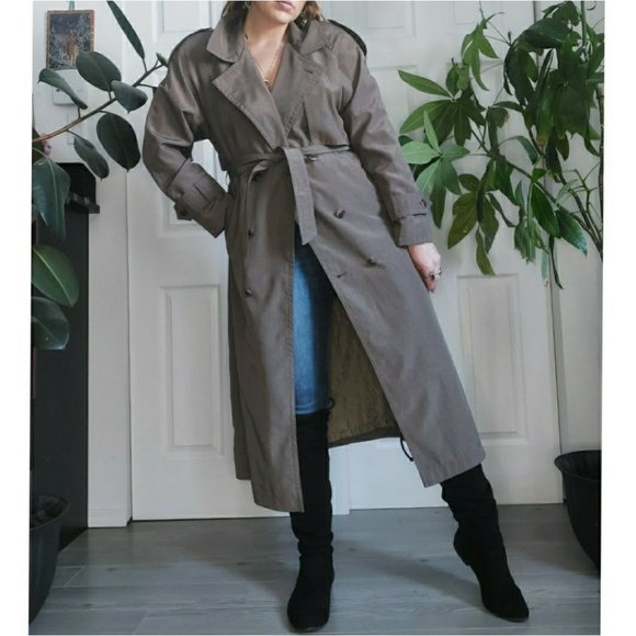 Vintage Fen-nelli Kaki Trench Coat - Picture 2 of 7